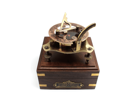 Discover the Vintage Marine Brass Sundial Compass for Your Nautical Decor